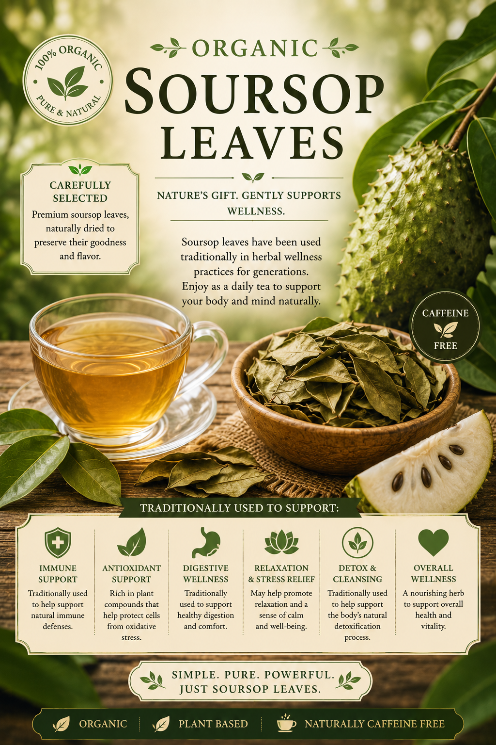 Organic Soursop Leaves
