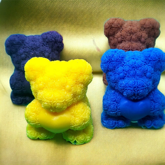 3D Teddybear Candle and  Small teddybear Wax Melt