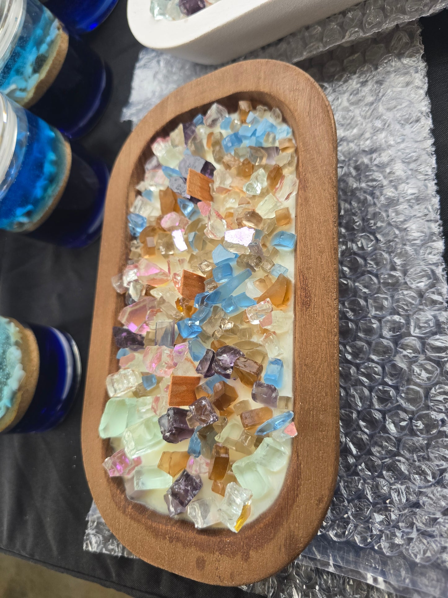 Fire Glass Candle